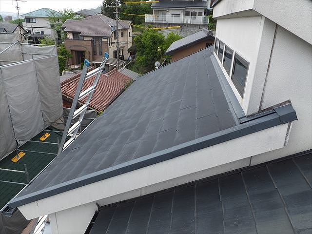 点検を行ったスレート屋根